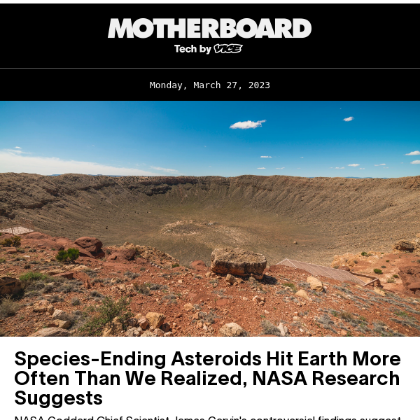 Species-Ending Asteroids Hit Earth More Often Than We Realized, NASA Research Suggests