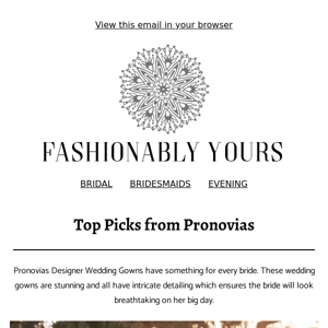 Top Picks from Pronovias