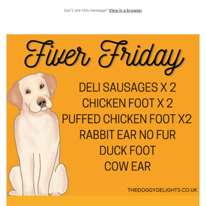 FIVER FRIDAY IS BACK!