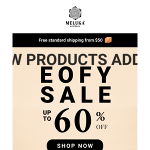 📢 New products added to our EOFY sale!