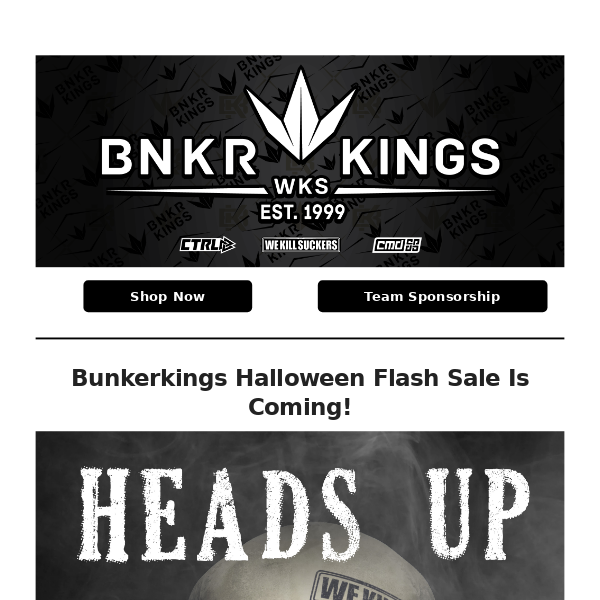 👻 *HEADS UP* Bunkerkings Halloween Sale Launching Soon!