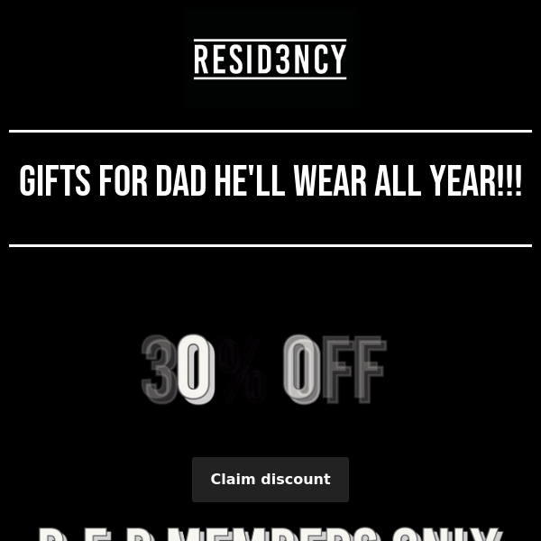 - HAPPY FATHER'S DAY SALE -