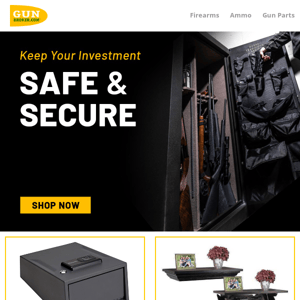 Keep your investment safe and secure.