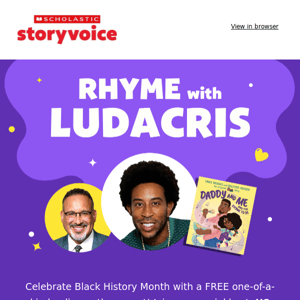 This Tuesday: free LIVE author event with Ludacris!