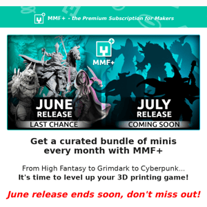 Final chance for the MMF+ release! 🎁