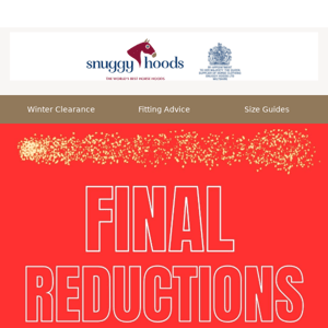 FINAL REDUCTIONS ❗ Winter Clearance at Snuggy Hoods 🐴💦