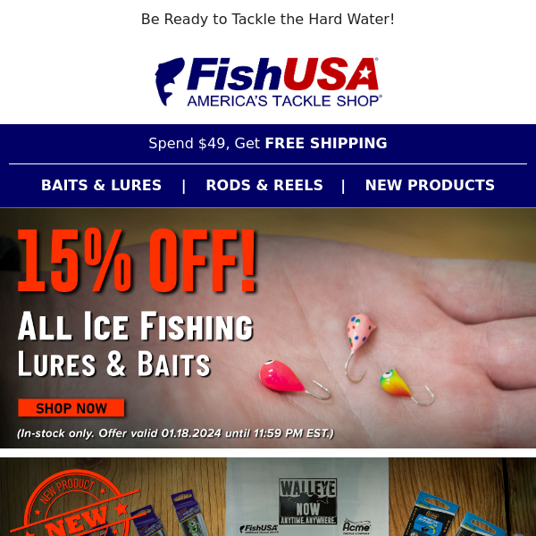 Ice Fishing Super Sale Starts Now!