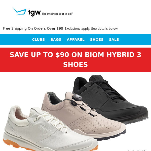 Shop ECCO's Best-Selling Biom Hybrid 3 Golf Shoe