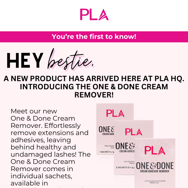 Check Out Our One & Done Cream Remover!🤩