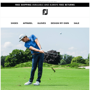 You're In! Welcome to FootJoy