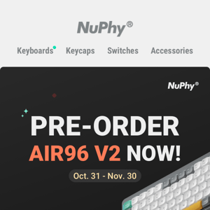 Air96 V2 QMK Keyboard Presale is Live!
