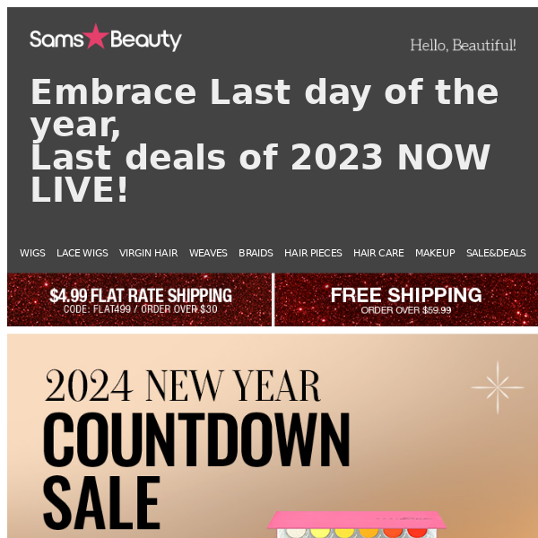 💥D-1, New Year Countdown Sale on Beauty Must-Haves Open Now!