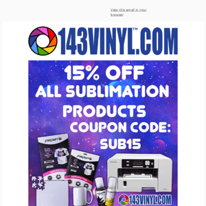 What a Deal on Sublimation! 😄