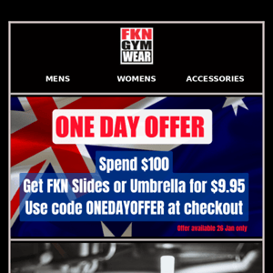 ONE DAY OFFER - TODAY ONLY!