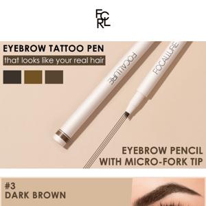 FOCALLURE 2Pcs Liquid Eyebrow Pen