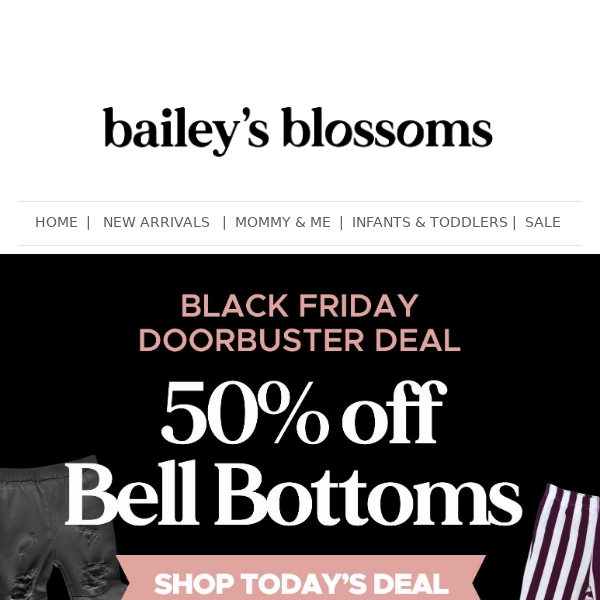 💕 50% Off Bell Bottoms: 24hrs Only! 💕