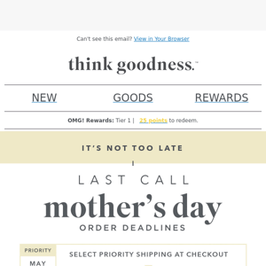 Final Call for Mother's Day Orders! 💌