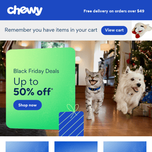 Get 50% off faves for your pet