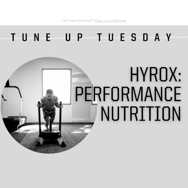 Hyrox: Performance Nutrition