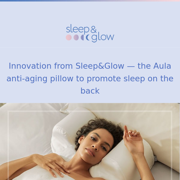 Anti-aging training pillow AULA — royal sleep on your back👑 - Sleep & Glow