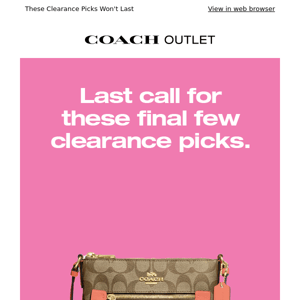 You're Getting Clearance Picks (Last Call)