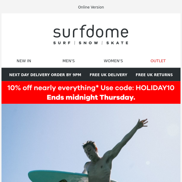 Summer surf | Up to 50% off - Surfdome