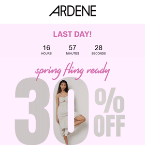LAST DAY 🔥 30% OFF DRESSES & ROMPERS