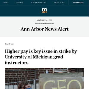 Higher pay is key issue in strike by University of Michigan grad instructors