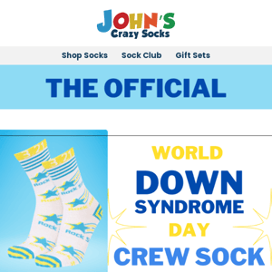 The Official World Down Syndrome Day Sock