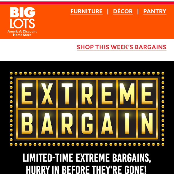 Extreme Bargains you're gonna love! 🧡