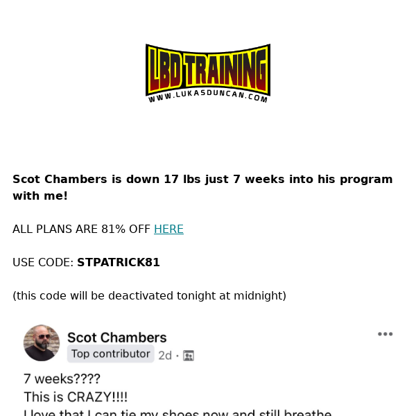 Need Motivation?  Check out Scotts 7 Week Progress--->