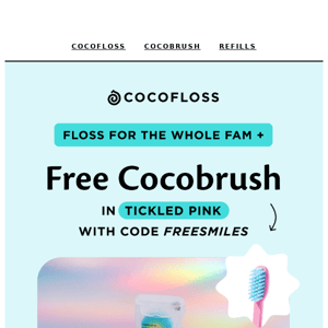 A starter kit of floss 🌟+ free gift