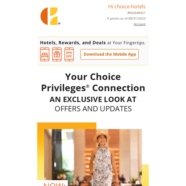 Your Account: Now Even More to Explore, Choice Hotels!