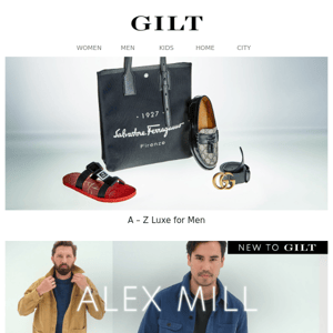 Men’s A – Z Luxe | Alex Mill: New to Gilt