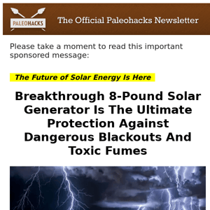 Never Fear Blackouts Again: Discover the 8-Pound Solar Generator that Defies Blackouts and Toxic Fumes!