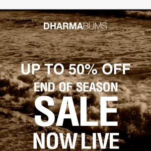 🚨UP TO 50% OFF END OF SEASON SALE STARTS NOW!