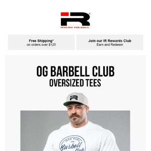 Just in! OG Barbell Club Oversized Tees