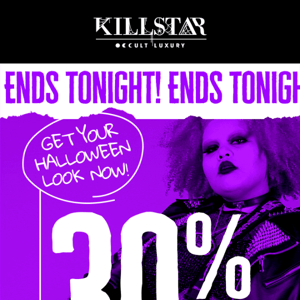 🚨 LAST CHANCE For 30% Off Halloween Costumes!