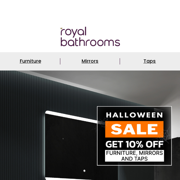 👻 Spooky Discounts Await: 10% Off Furniture and Taps – Limited Time Offer!