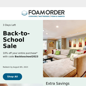 Don't Forget - Back-to-School Savings!