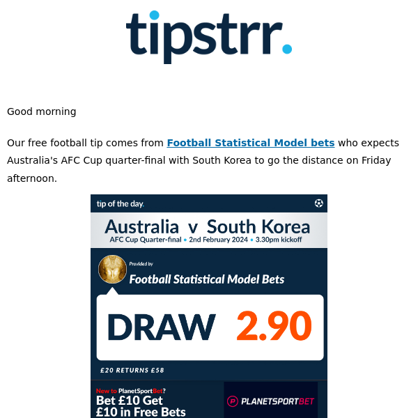 Free football tip from one of Friday's AFC Cup quarter-finals