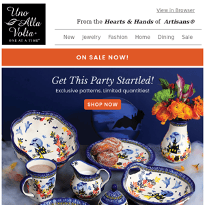 Treat Yourself! Polish Pottery Halloween Collection.