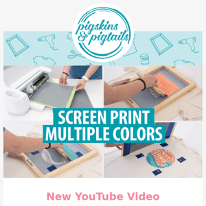 FULL TUTORIAL: Screen Print Multiple Colors