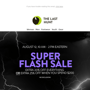 Best way to end the week: SUPER FLASH SALE