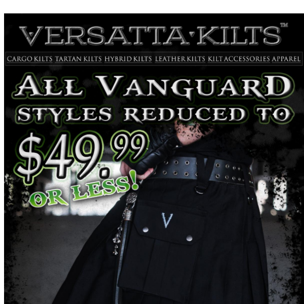 New Restocks & Limited Edition Kilts at Versatta Kilts