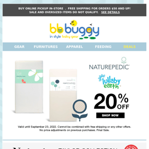 BB Buggy: Discover great FALL Deals ending SOON