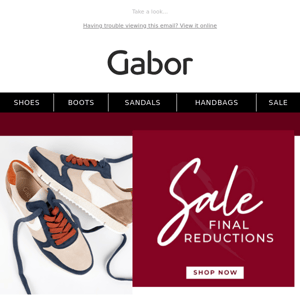 SALE: Final Reductions!