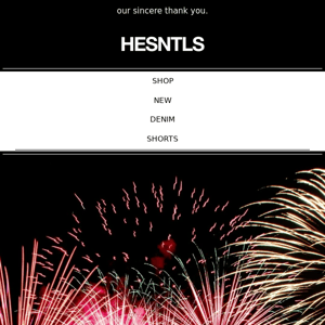 Thank you from HESNTLS.