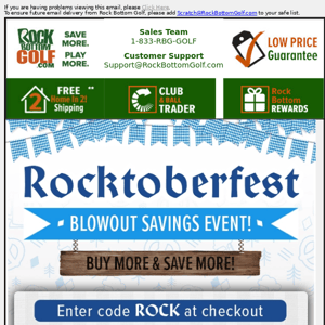 ➡ $100 OFF & FREE 🏠 IN 2 Shipping For ROCK-toberfest!