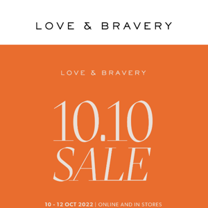 1010 SALE! Last day to shop!